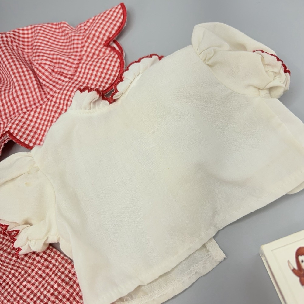 American Girl Bitty Baby Fun in the Sun Red Gingham Set Outfit & ExtrasToy Shoes - Picture 5 of 10